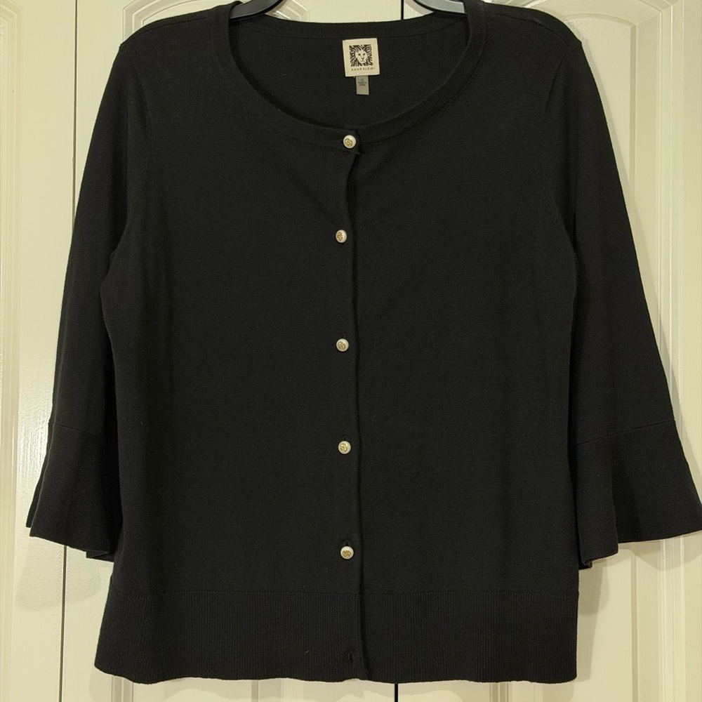 Anne Klein Black Button-Down Shirt